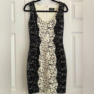 GUESS black and white printed dress